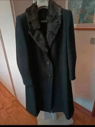 Cappotto donna vintage nero lungo Last price