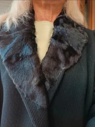 Cappotto donna vintage nero lungo Last price