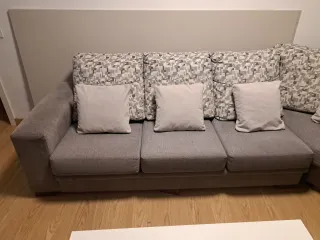 Sofá rinconera gris