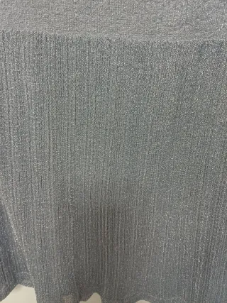 Falda Zara punto plateada botones