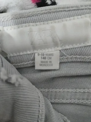 Tejano niña gris con tachuelas