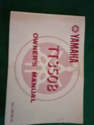 Libretto Uso e Manutenzione Yamaha TT 350 4T 1990