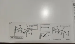 Barrera de seguridad para cama infantil