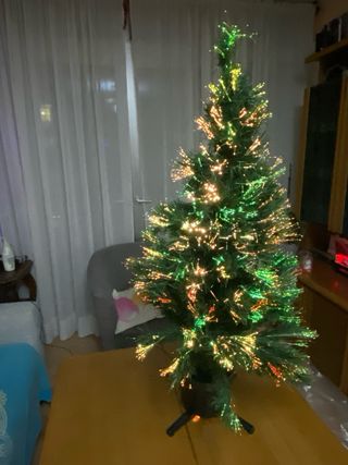 Árbol Navideño Fibra Óptica Luces de colores