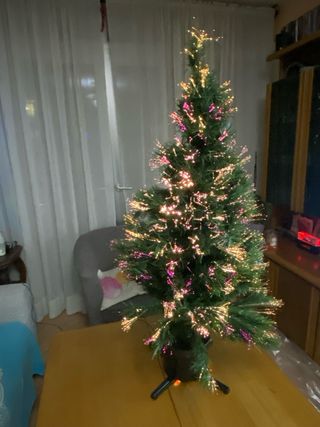 Árbol Navideño Fibra Óptica Luces de colores