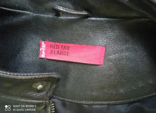 Chaqueta Cuero Levi's Red Tab Biker 90s Talla XL