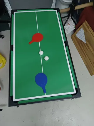 Mesa Multijuegos: Futbolín, Billar, Ping Pong,...