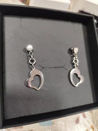 Pendientes Corazón Lotus Acero
