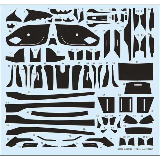 Maqueta Alpha Model Ferrari F12 TDF, 1/24