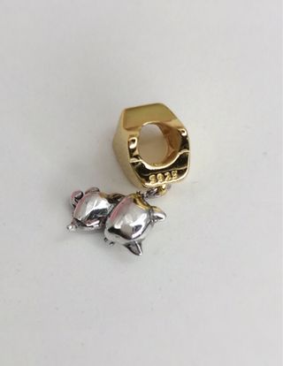CHARM GATO Y ESTRELL PARA PULSERA PANDORA CON CAJA