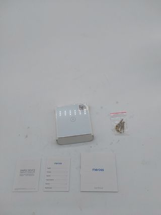 Meross Interruptor de pared WiFi, interruptor inteligente, 1 vía, 1 banda, Glass Touch, control remoto de aplicaciones, compatib