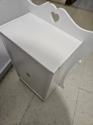 Armario Ropa Muñecas Madera Blanco