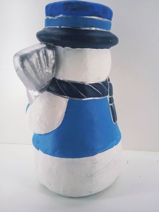 Muñeco Nieve Plástico 35cm Decoración Navideña