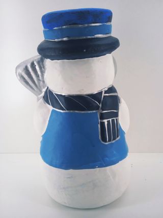 Muñeco Nieve Plástico 35cm Decoración Navideña