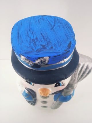 Muñeco Nieve Plástico 35cm Decoración Navideña