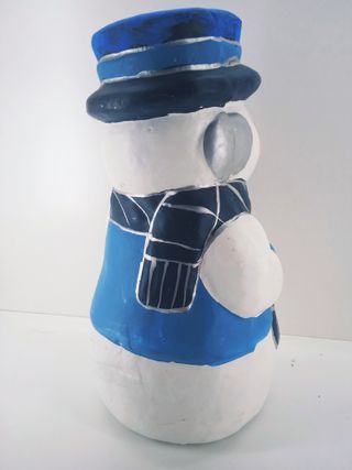 Muñeco Nieve Plástico 35cm Decoración Navideña