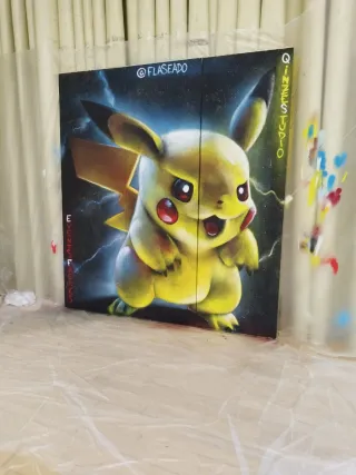 Pikachu Arte Mural