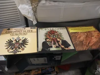 Lote 3 LPs Classici: Stravinsky, la trinca, Karajan