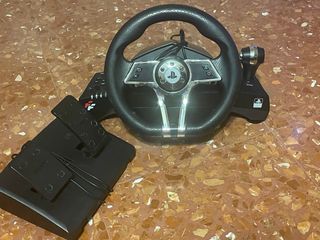 Volante Deportivo Negro PS4