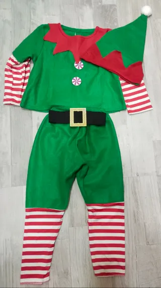 Disfraz de Elfo Navideño Talla 4-5