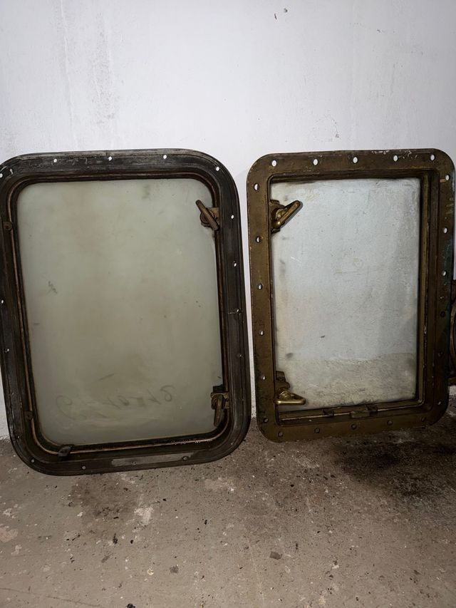 Ventanas náuticas bronce 76x56 cm