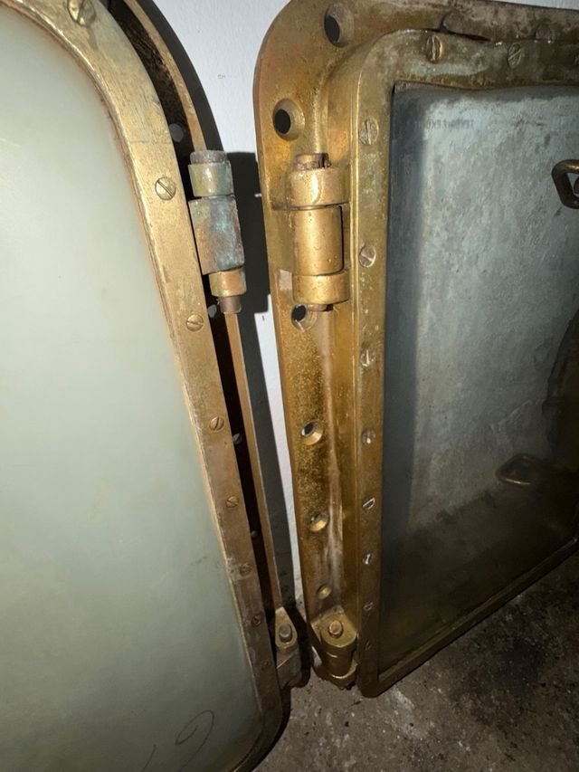 Ventanas náuticas bronce 76x56 cm