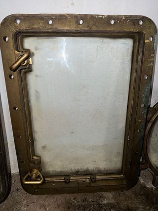 Ventanas náuticas bronce 76x56 cm