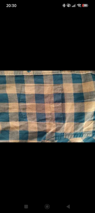 Camisa cuadros H&M marrón y negro