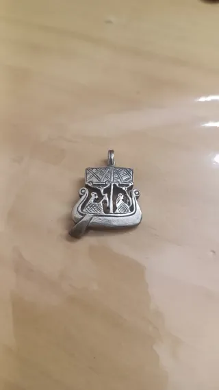 Colgante Drakkar Vikingo Plata