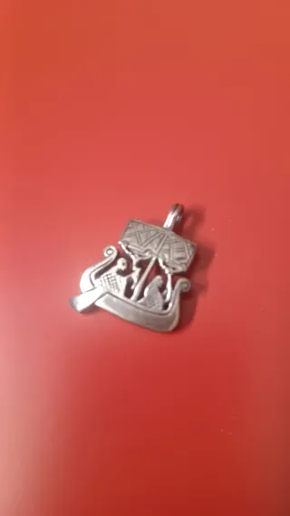 Colgante Drakkar Vikingo Plata