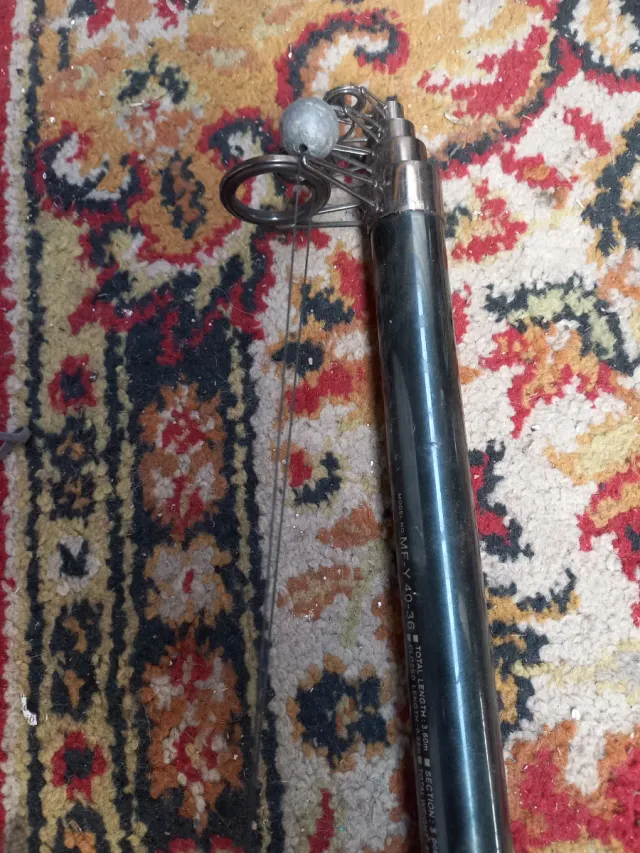 Caña de pescar con carrete