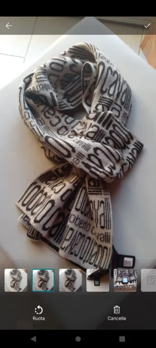 Sciarpa Roberto Cavalli uomo