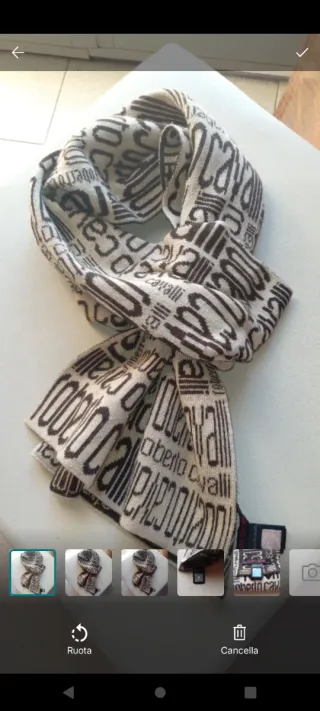 Sciarpa Roberto Cavalli uomo