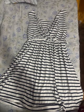 Vestido rayas azul oscuro