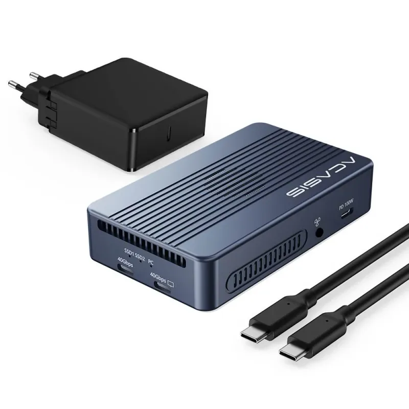 Carcasa SSD RAID Acasis M.2 NVMe x2 40 Gbps USB4 afbeelding 3