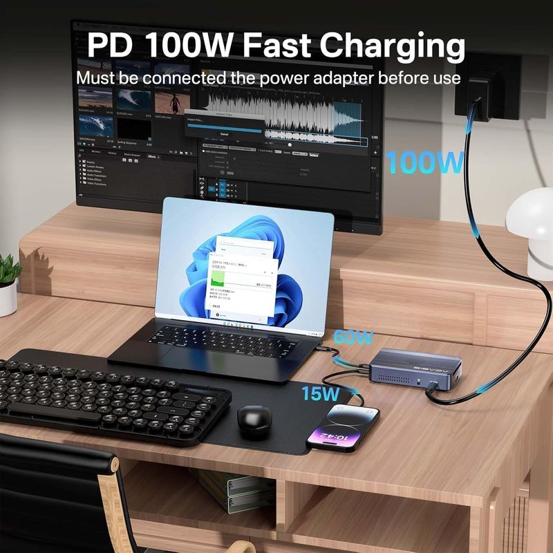 Carcasa SSD RAID Acasis M.2 NVMe x2 40 Gbps USB4 afbeelding 6