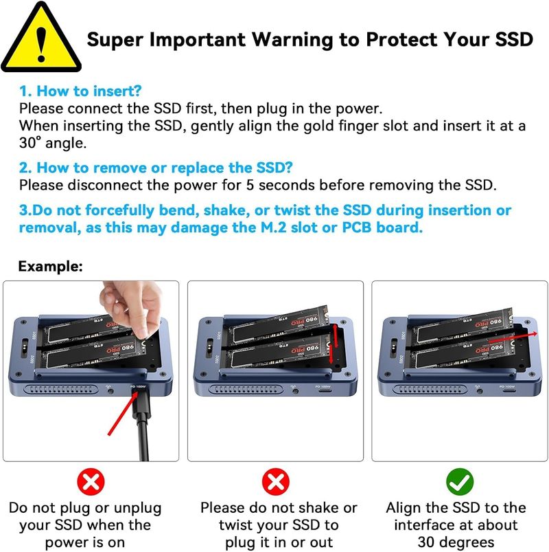Carcasa SSD RAID Acasis M.2 NVMe x2 40 Gbps USB4 afbeelding 8