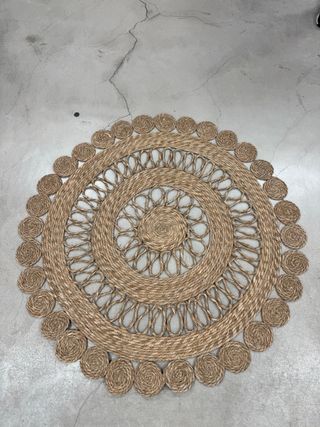 Alfombra Yute Redonda 120cm