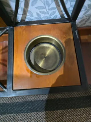 Mueble de entrada forja y madera Medidas 2mx1m