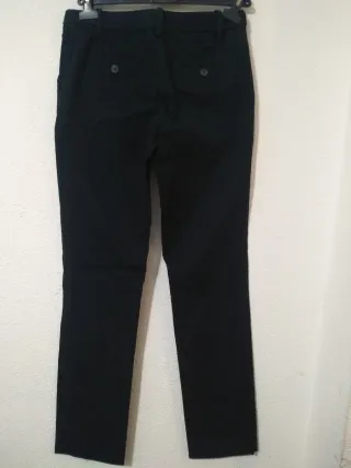 Pantalón Massimo Dutti Negro Mujer