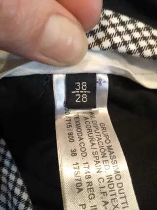 Pantalón Massimo Dutti Negro Mujer
