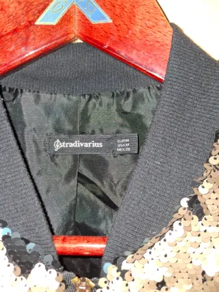 Chaqueta Bomber Stradivarius Lentejuelas