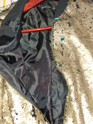 Chaqueta Bomber Stradivarius Lentejuelas