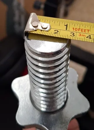 Barra Z Curl con topes de rosca