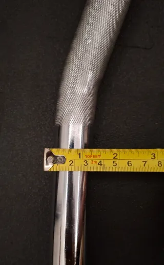 Barra Z Curl con topes de rosca