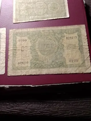 Antiche banconote Lire Italiane 4 pezzi