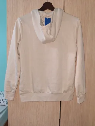 Sudadera Adidas Beige con Logo