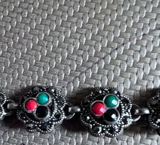 Bracciale vintage pietre colorate