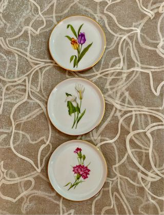 Lotto di 3 piccoli piatti Fürstenberg Germania