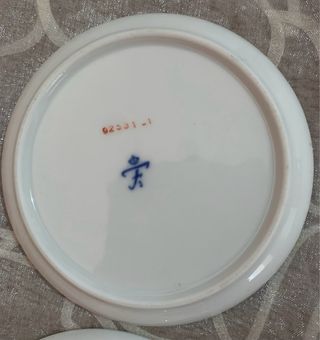 Lotto di 3 piccoli piatti Fürstenberg Germania